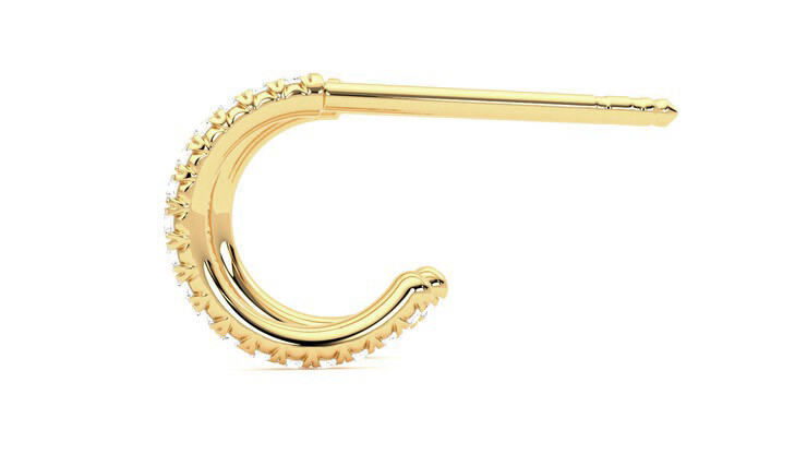 Taylor & Hart Dea Hoops Jewellery 360 degree image 20