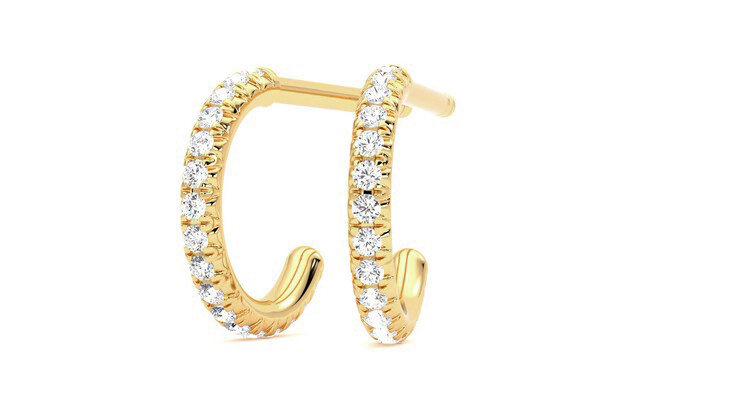 Taylor & Hart Dea Hoops Jewellery 360 degree image 25