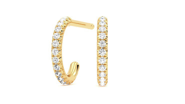 Taylor & Hart Dea Hoops Jewellery 360 degree image 26