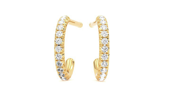 Taylor & Hart Dea Hoops Jewellery 360 degree image 27