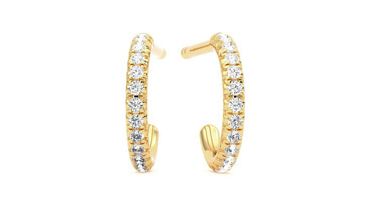 Taylor & Hart Dea Hoops Jewellery 360 degree image 28