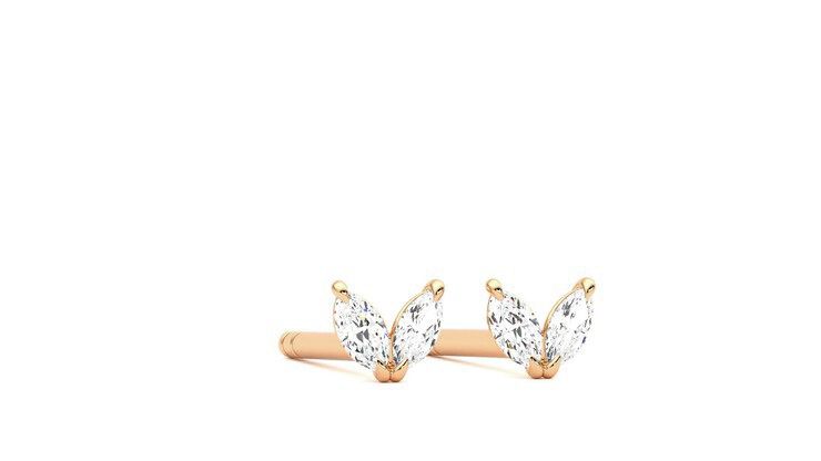 Taylor & Hart Iona Studs Jewellery 360 degree image 4