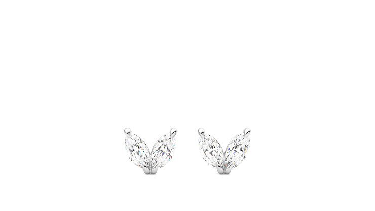 Taylor & Hart Iona Studs White Earrings 360 detail 01