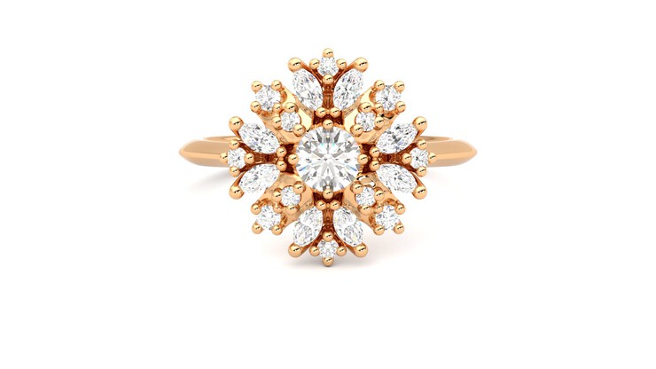 Taylor & Hart Aphrodite Ring Rose Jewellery_ring 360 detail 01