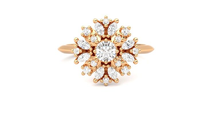Taylor & Hart Aphrodite Ring Jewellery 360 degree image 0