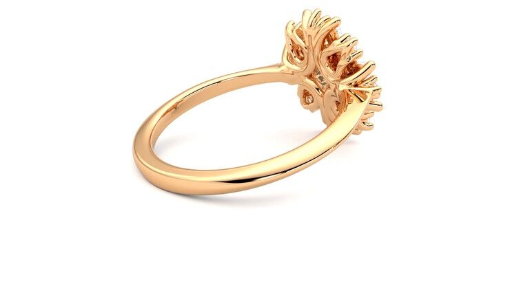 Taylor & Hart Aphrodite Ring Jewellery 360 degree image 12