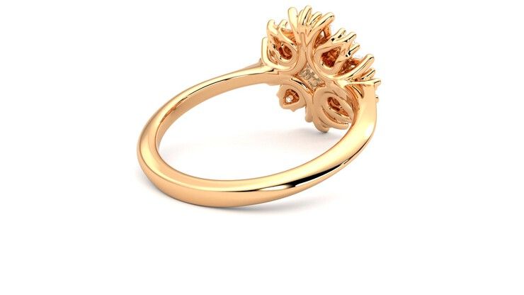 Taylor & Hart Aphrodite Ring Jewellery 360 degree image 13