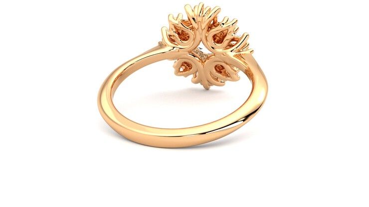 Taylor & Hart Aphrodite Ring Jewellery 360 degree image 14