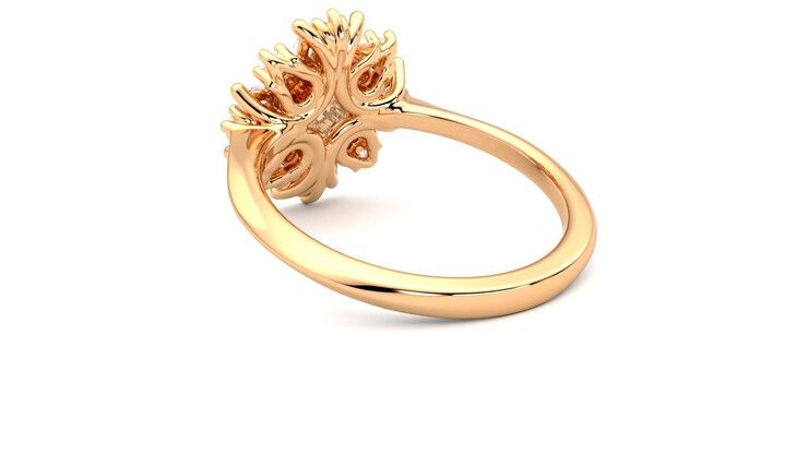 Taylor & Hart Aphrodite Ring Jewellery 360 degree image 17