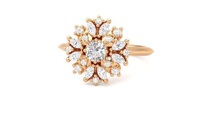 Taylor & Hart Aphrodite Ring Jewellery 360 degree image 27
