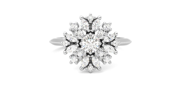 Taylor & Hart Aphrodite Ring White Jewellery_ring 360 detail 01