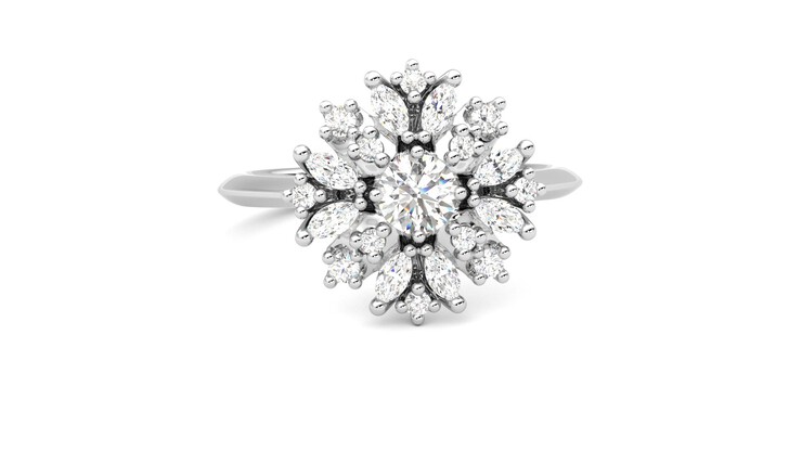 Taylor & Hart Aphrodite Ring Jewellery 360 degree image 2