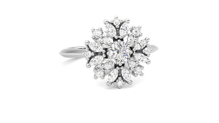 Taylor & Hart Aphrodite Ring Jewellery 360 degree image 3