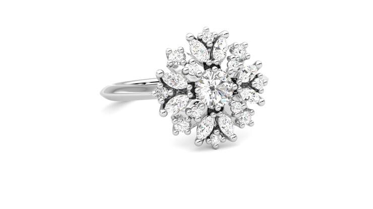 Taylor & Hart Aphrodite Ring Jewellery 360 degree image 4