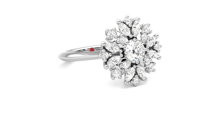 Taylor & Hart Aphrodite Ring Jewellery 360 degree image 5
