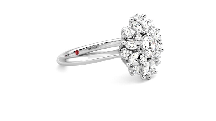 Taylor & Hart Aphrodite Ring Jewellery 360 degree image 7