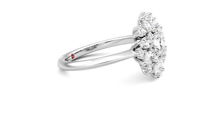 Taylor & Hart Aphrodite Ring Jewellery 360 degree image 8