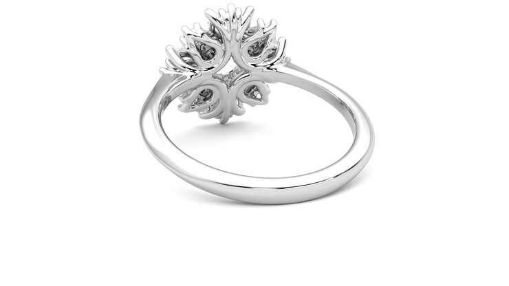 Taylor & Hart Aphrodite Ring Jewellery 360 degree image 16