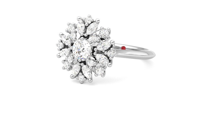 Taylor & Hart Aphrodite Ring Jewellery 360 degree image 25
