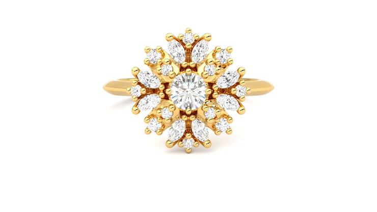 Taylor & Hart Aphrodite Ring Jewellery 360 degree image 0