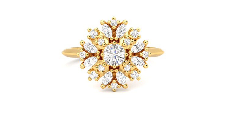 Taylor & Hart Aphrodite Ring Jewellery 360 degree image 1