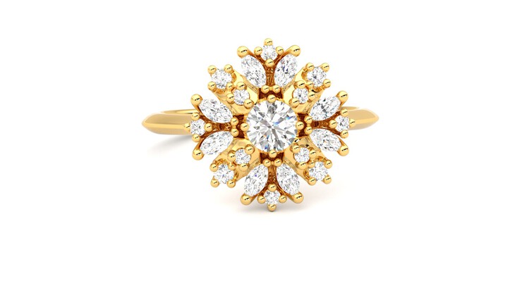 Taylor & Hart Aphrodite Ring Jewellery 360 degree image 2