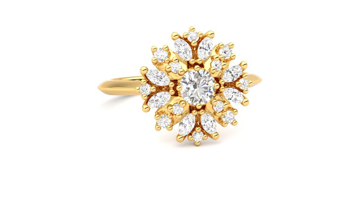 Taylor & Hart Aphrodite Ring Jewellery 360 degree image 3