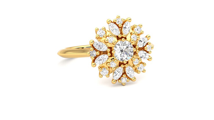Taylor & Hart Aphrodite Ring Jewellery 360 degree image 4