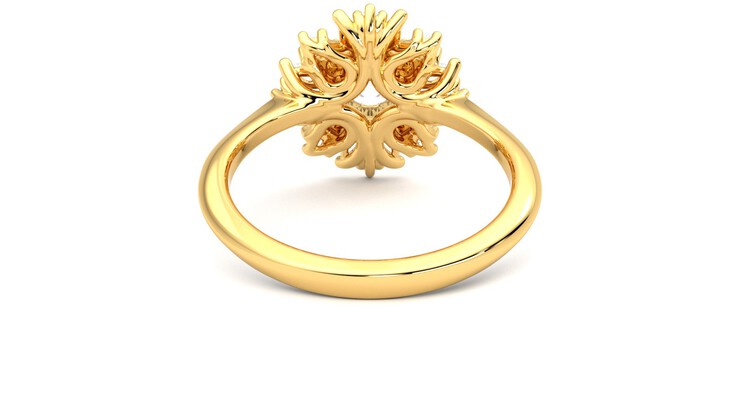 Taylor & Hart Aphrodite Ring Jewellery 360 degree image 15