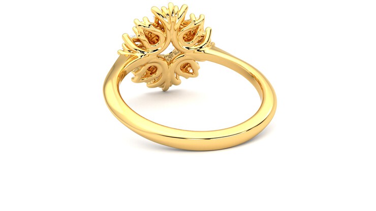 Taylor & Hart Aphrodite Ring Jewellery 360 degree image 16