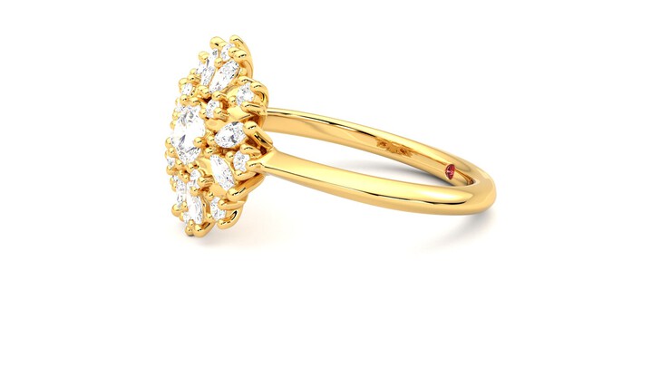Taylor & Hart Aphrodite Ring Jewellery 360 degree image 22