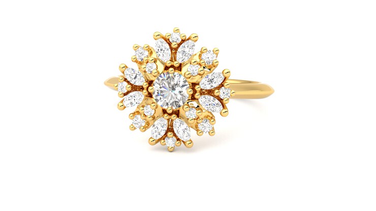 Taylor & Hart Aphrodite Ring Jewellery 360 degree image 27