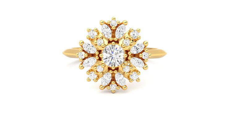 Taylor & Hart Aphrodite Ring Jewellery 360 degree image 29