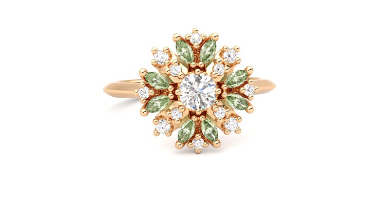 Taylor & Hart Aphrodite Ring Jewellery 360 degree image 2