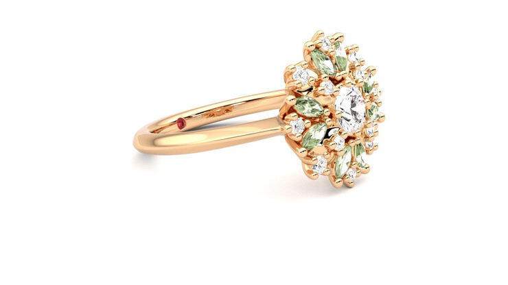 Taylor & Hart Aphrodite Ring Jewellery 360 degree image 7
