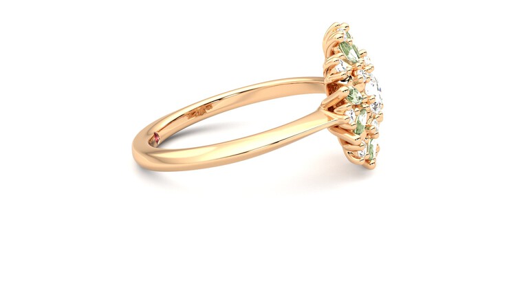 Taylor & Hart Aphrodite Ring Jewellery 360 degree image 9