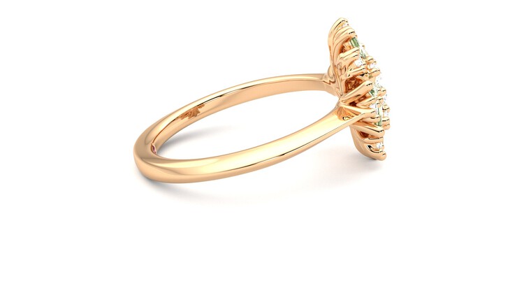 Taylor & Hart Aphrodite Ring Jewellery 360 degree image 10