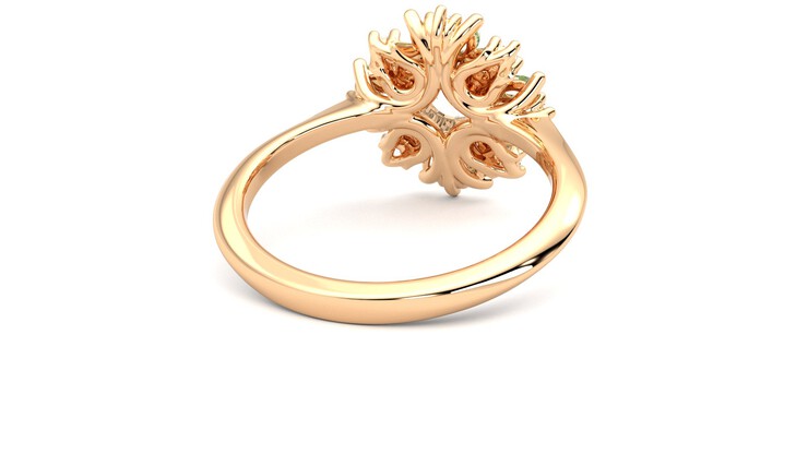 Taylor & Hart Aphrodite Ring Jewellery 360 degree image 14