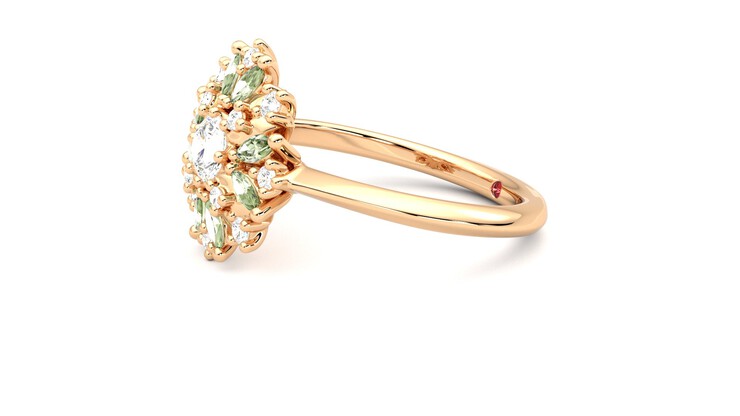 Taylor & Hart Aphrodite Ring Jewellery 360 degree image 22