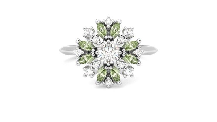 Taylor & Hart Aphrodite Ring Jewellery 360 degree image 0