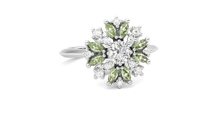 Taylor & Hart Aphrodite Ring Jewellery 360 degree image 3