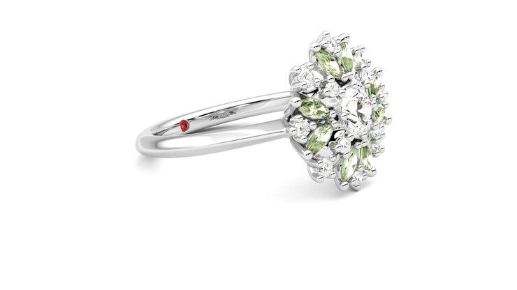Taylor & Hart Aphrodite Ring Jewellery 360 degree image 7