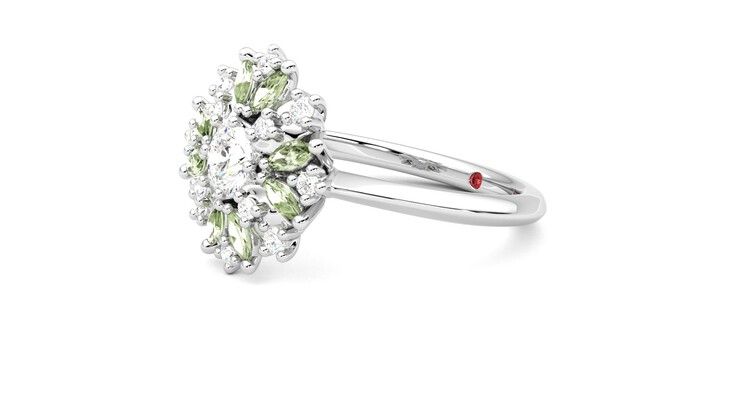Taylor & Hart Aphrodite Ring Jewellery 360 degree image 23