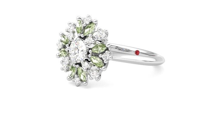 Taylor & Hart Aphrodite Ring Jewellery 360 degree image 24