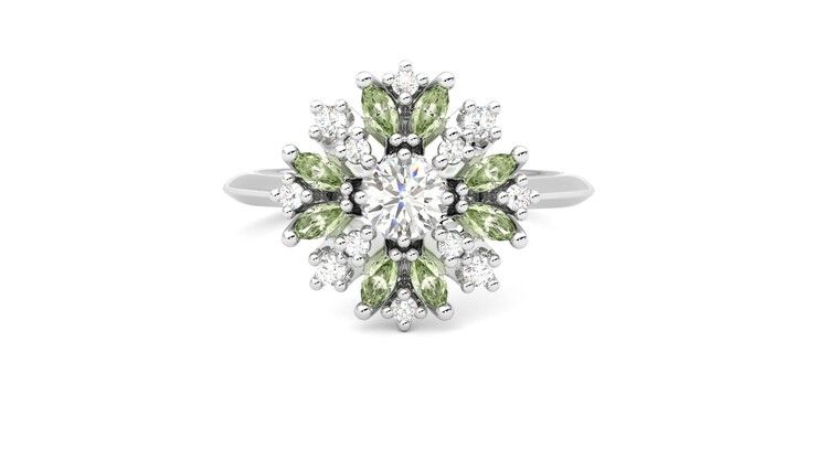 Taylor & Hart Aphrodite Ring Jewellery 360 degree image 29