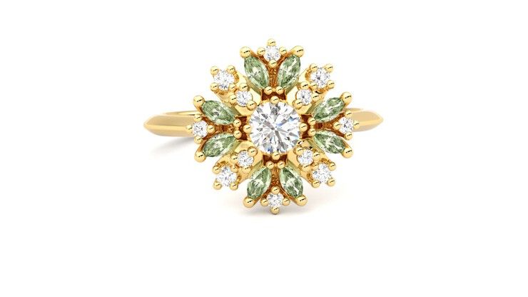 Taylor & Hart Aphrodite Ring Jewellery 360 degree image 2