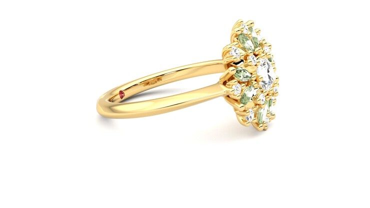 Taylor & Hart Aphrodite Ring Jewellery 360 degree image 8