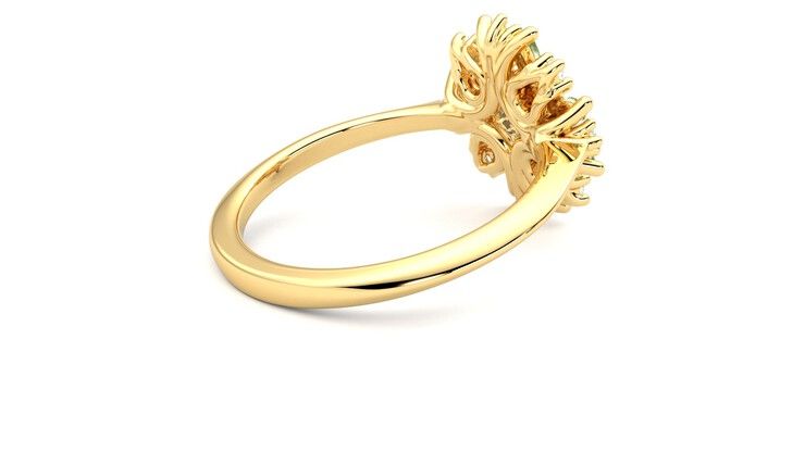 Taylor & Hart Aphrodite Ring Jewellery 360 degree image 12