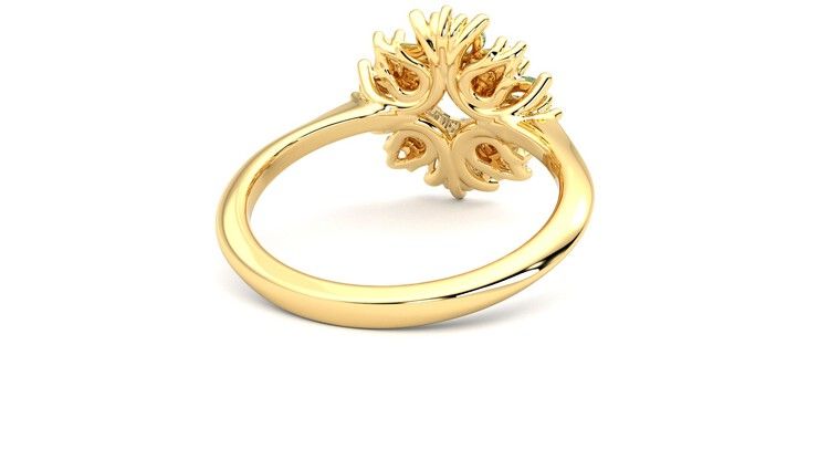 Taylor & Hart Aphrodite Ring Jewellery 360 degree image 14