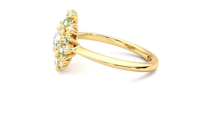 Taylor & Hart Aphrodite Ring Jewellery 360 degree image 21